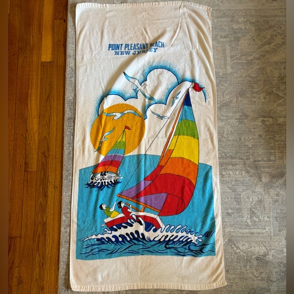 Vintage beach towel - Picture 1 of 8